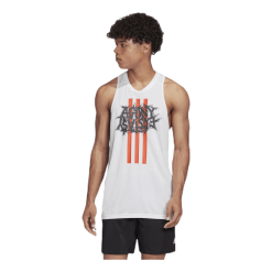 ADIDAS Fast GFX Singlet White