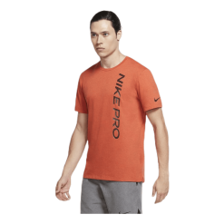 Nike Pro Burnout SS Top Orange