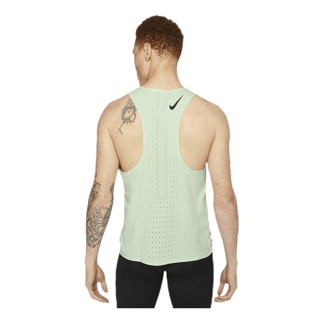 Nike AeroSwift Singlet Green/Yellow 4 Nike AeroSwift Singlet Green/Yellow - Image 2