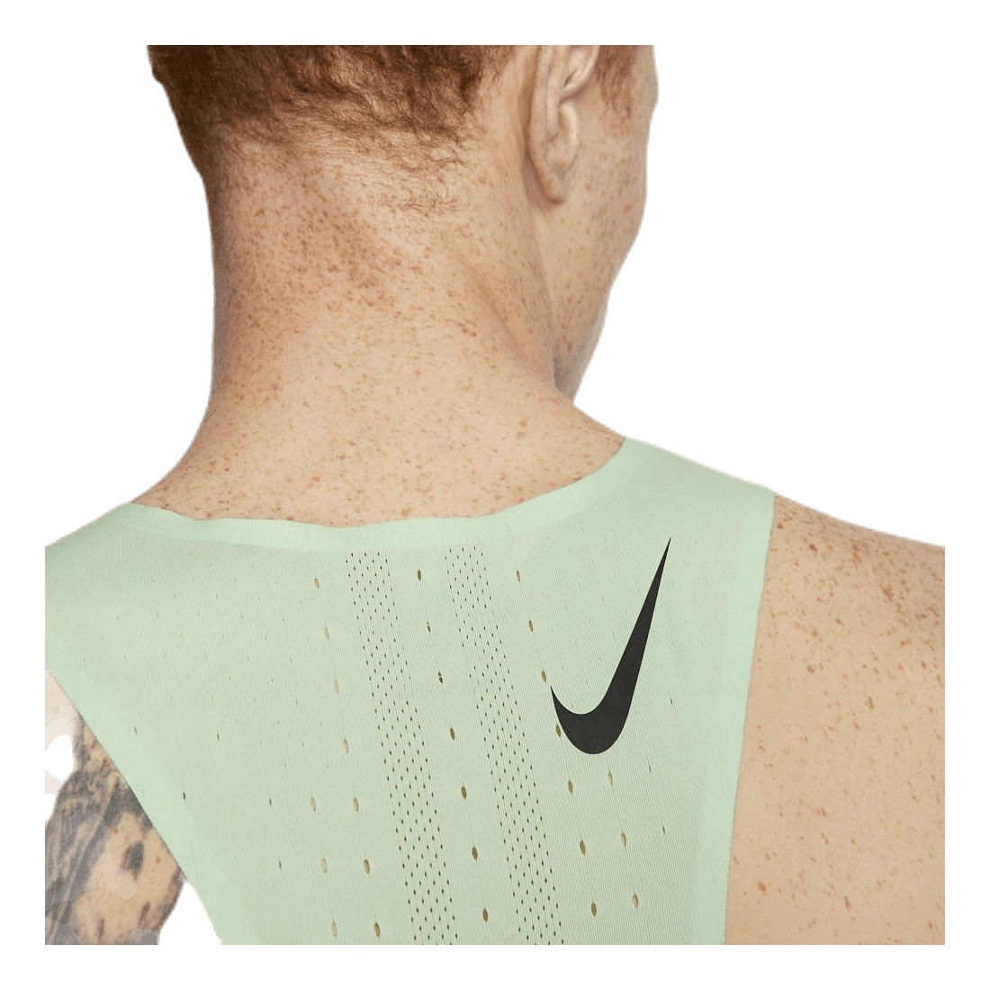 Nike AeroSwift Singlet Green/Yellow 6 Nike AeroSwift Singlet Green/Yellow - Image 4
