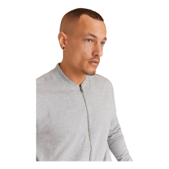 Bread & Boxers Jersey Jacket Grey