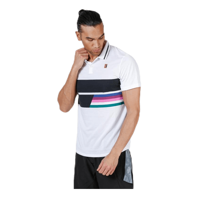 Nike Court Classic Polo Blue/White/Black 3 Nike Court Classic Polo Blue/White/Black