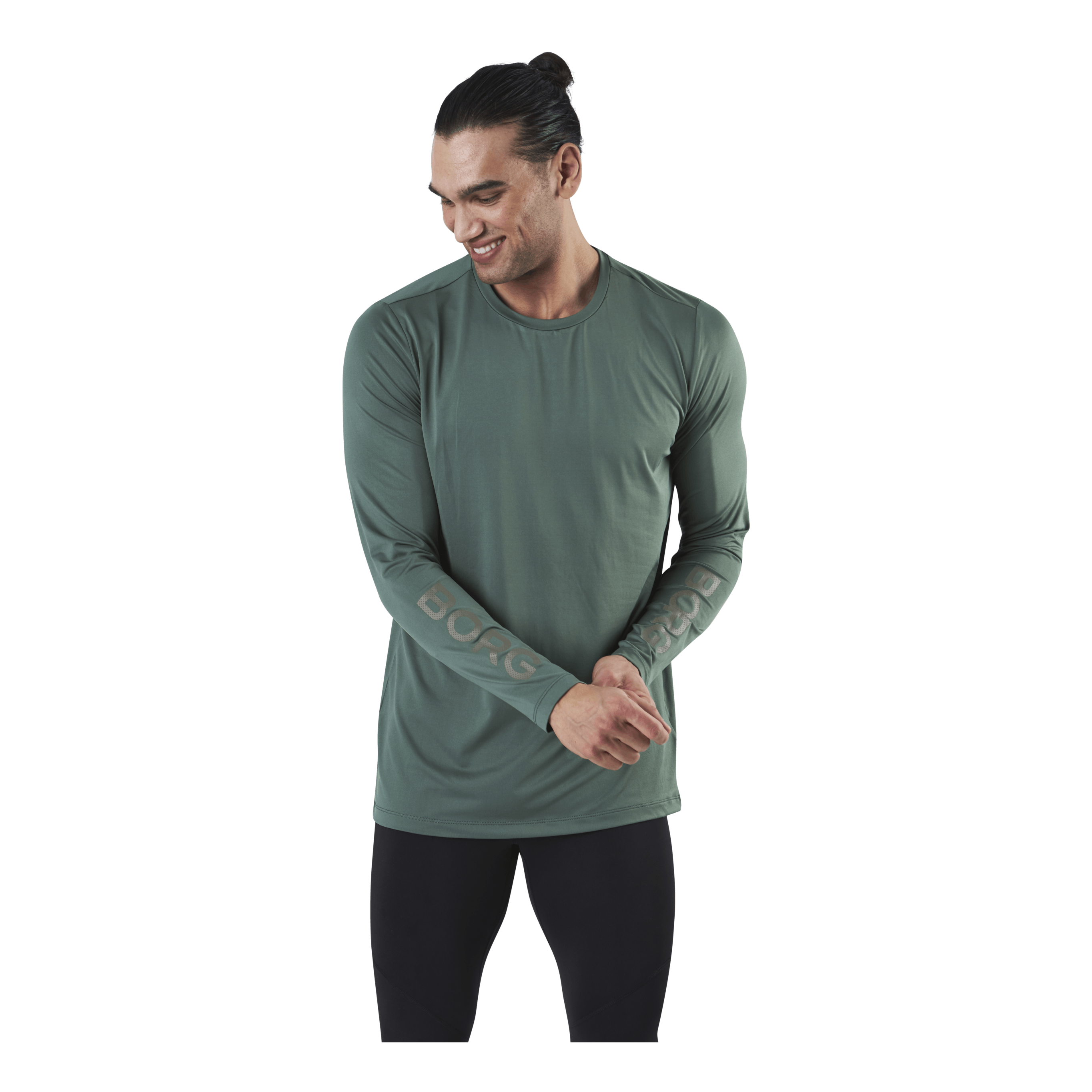 BJØRN BORG Borg LS Tee Green 3 BJØRN BORG Borg LS Tee Green