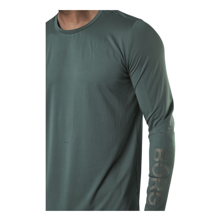 BJØRN BORG Borg LS Tee Green 6 BJØRN BORG Borg LS Tee Green - Image 4