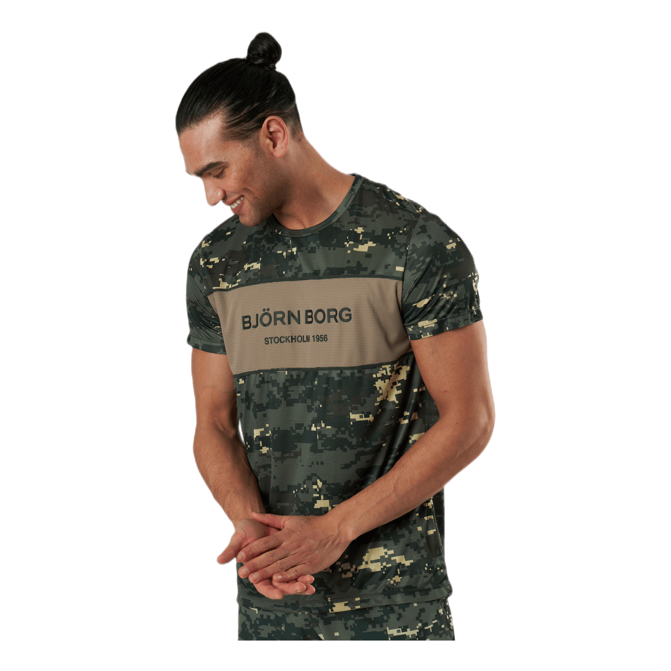 BJØRN BORG Sthlm Blocked Tee Green 4 BJØRN BORG Sthlm Blocked Tee Green - Image 2