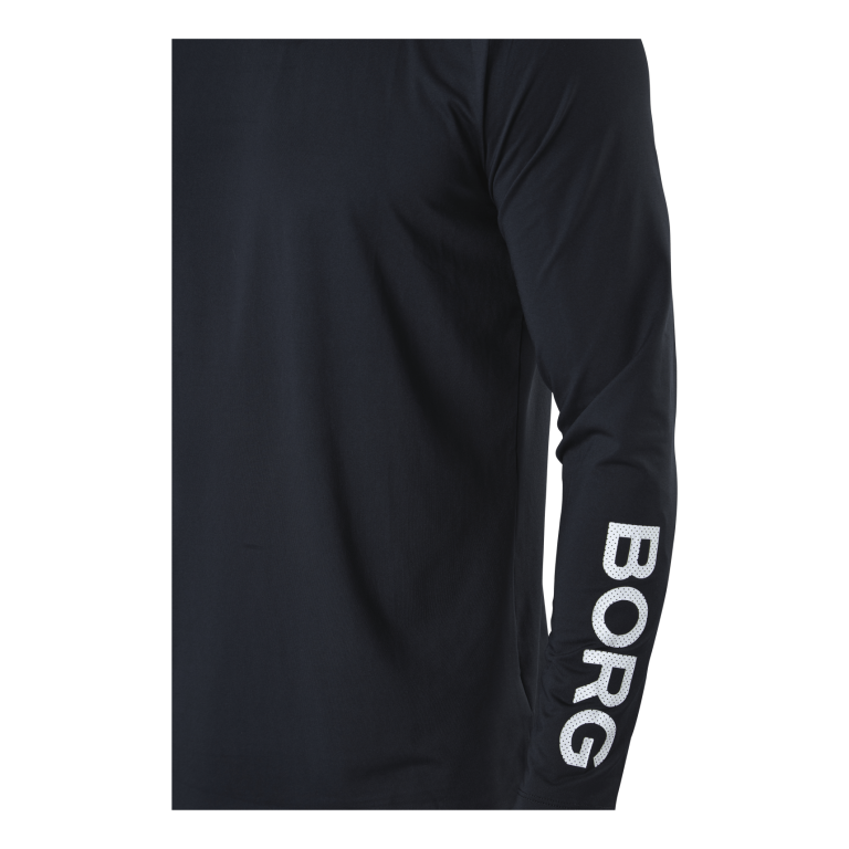 BJØRN BORG Borg LS Tee Black 6 BJØRN BORG Borg LS Tee Black - Image 4