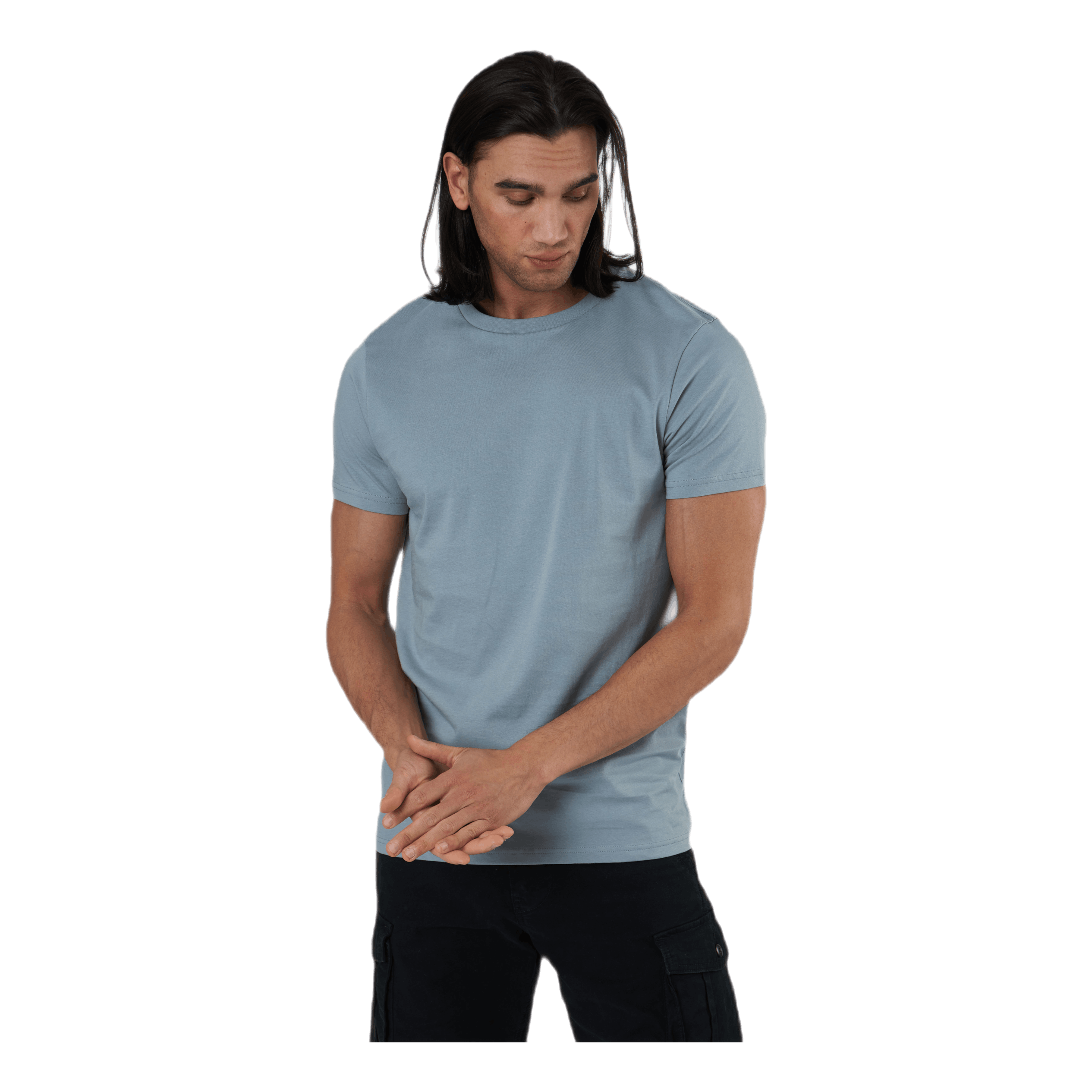 Bread & Boxers Crew-Neck Cotton Blue 3 Bread & Boxers Crew-Neck Cotton Blue