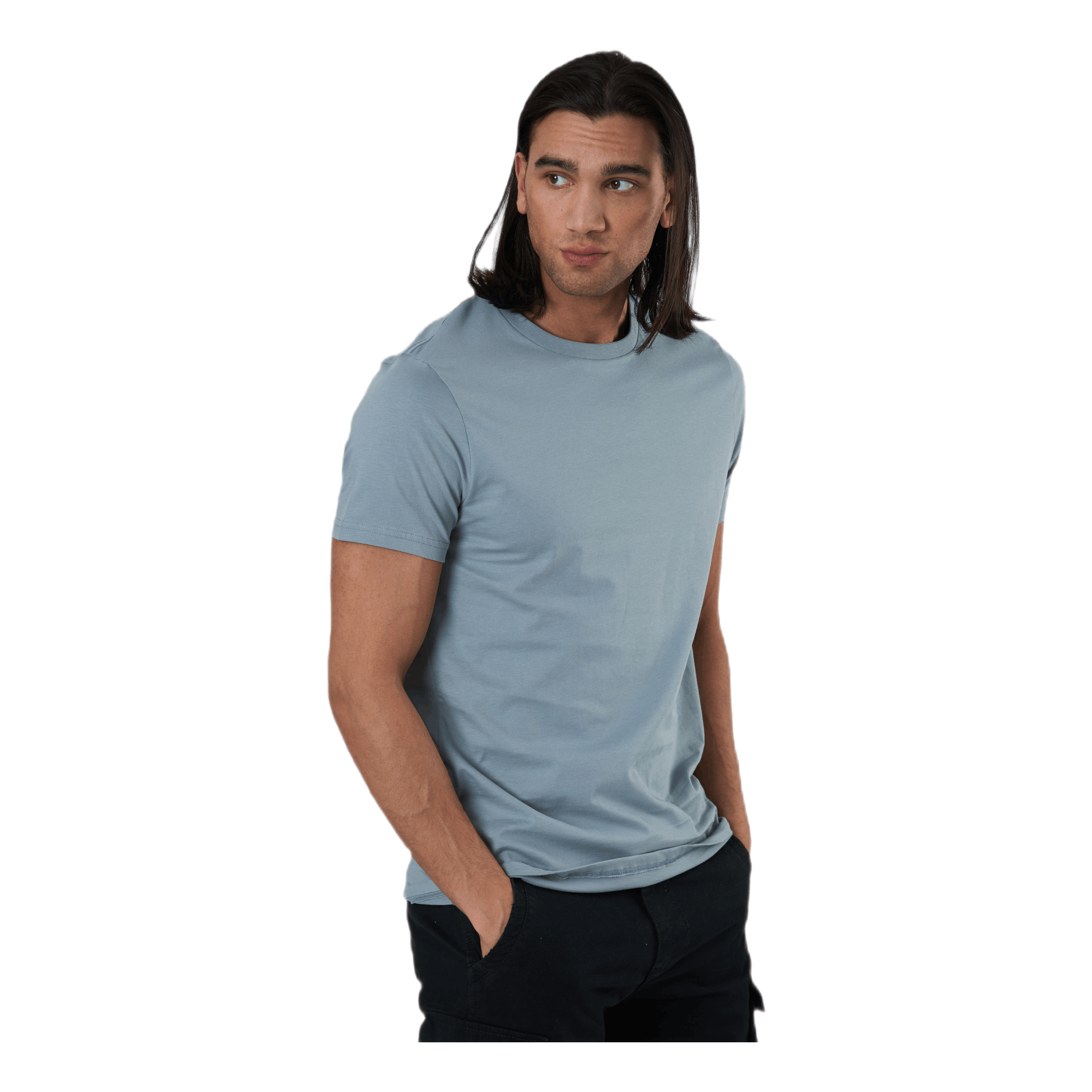 Bread & Boxers Crew-Neck Cotton Blue 4 Bread & Boxers Crew-Neck Cotton Blue - Image 2