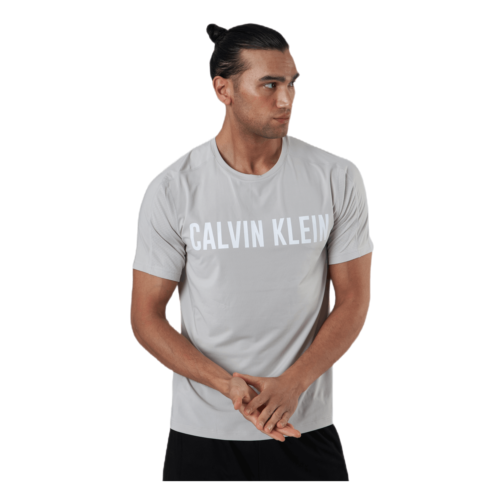 Calvin Klein Short Sleeve T-Shirt Grey 3 Calvin Klein Short Sleeve T-Shirt Grey