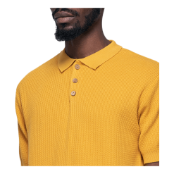 DEDICATED Sweater Short Sleeve Gnesta Yellow -Takit Myynti 2023 17356 YLW YLW 3