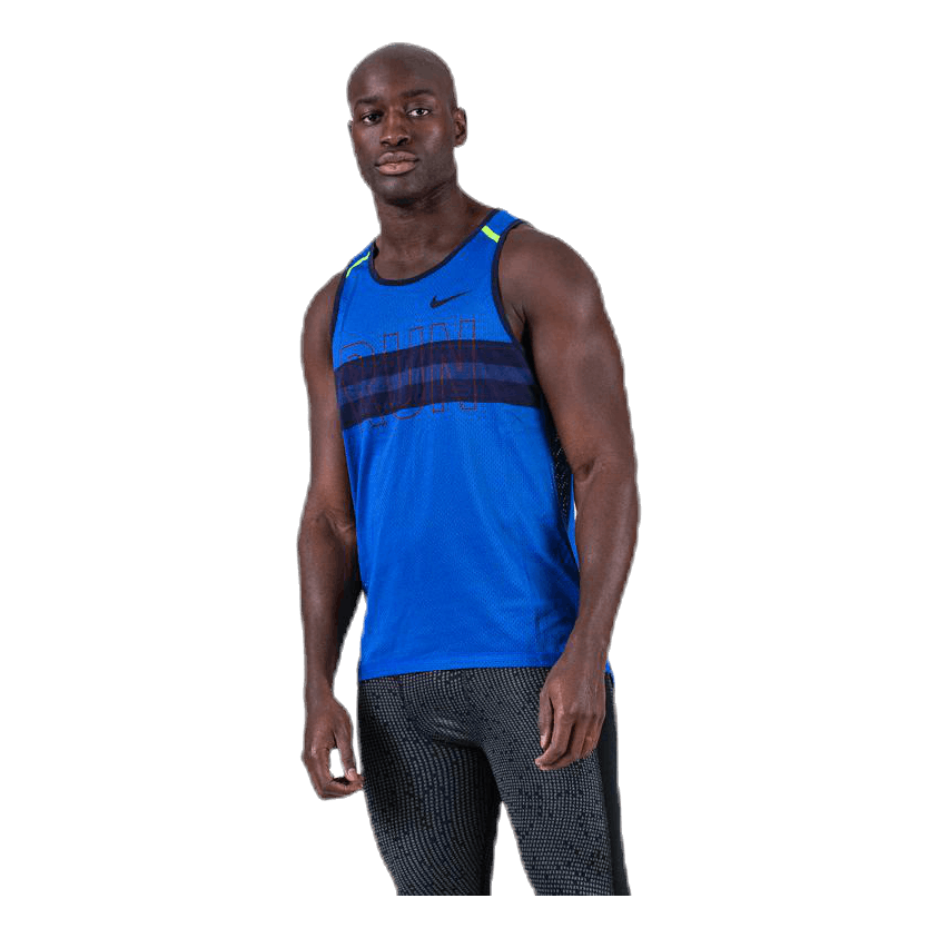 Nike Wil Run Tank Mesh Blue 3 Nike Wil Run Tank Mesh Blue