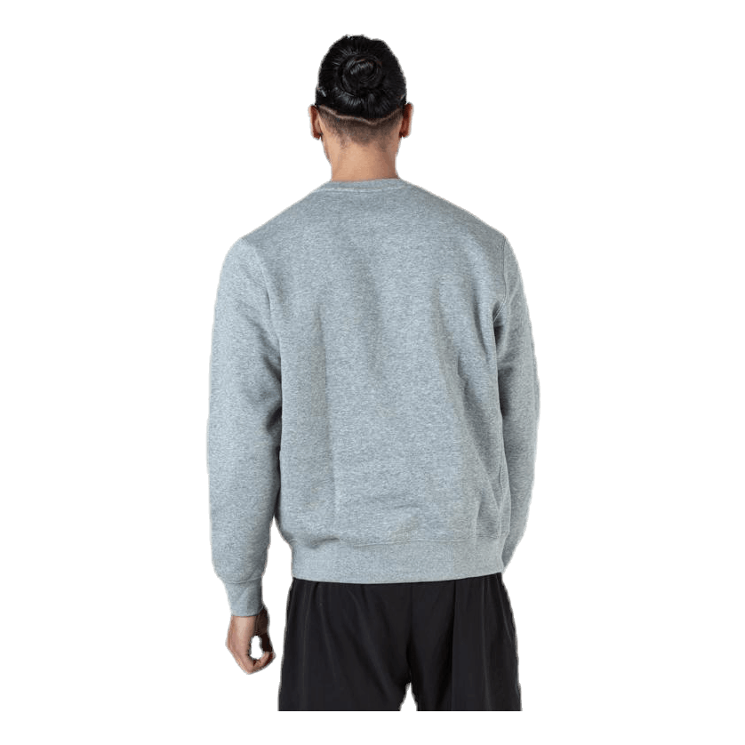 Nike Sportswear Club Fleece Crew DK GREY HEATHER/WHITE 5 Nike Sportswear Club Fleece Crew DK GREY HEATHER/WHITE - Image 3