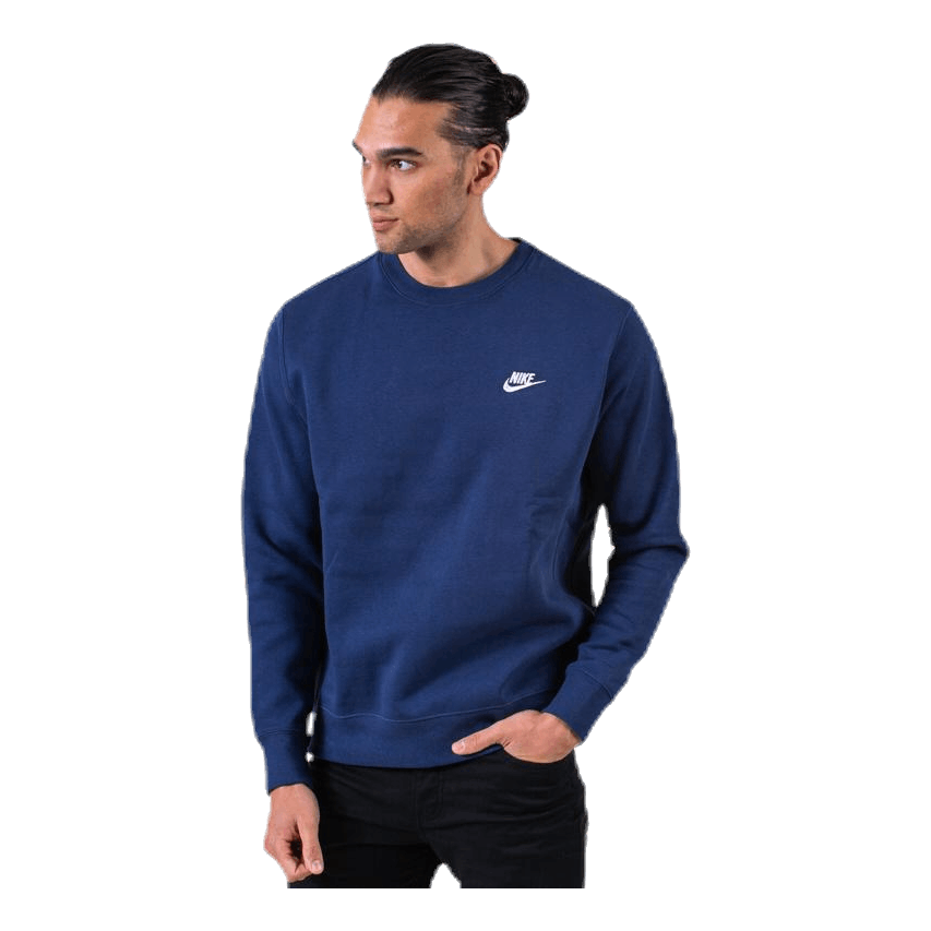 Nike Sportswear Club Fleece Crew MIDNIGHT NAVY/WHITE 3 Nike Sportswear Club Fleece Crew MIDNIGHT NAVY/WHITE