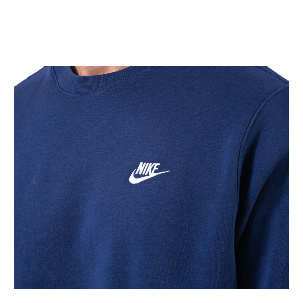 Nike Sportswear Club Fleece Crew MIDNIGHT NAVY/WHITE 7 Nike Sportswear Club Fleece Crew MIDNIGHT NAVY/WHITE - Image 5