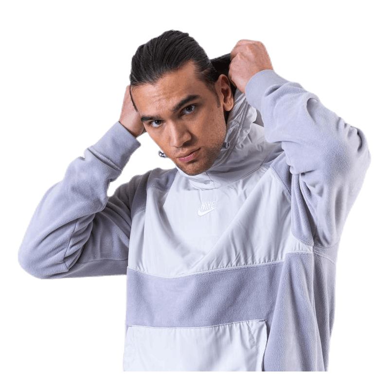 Nike Club Pullover Winter Hoodie Grey 8 Nike Club Pullover Winter Hoodie Grey - Image 6