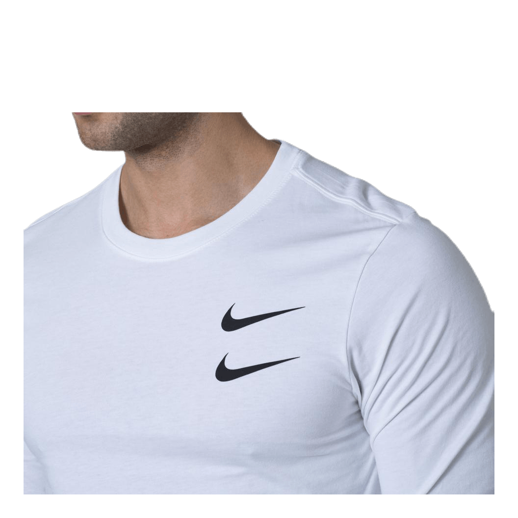 Nike Swoosh Ls Tee White 7 Nike Swoosh Ls Tee White - Image 5