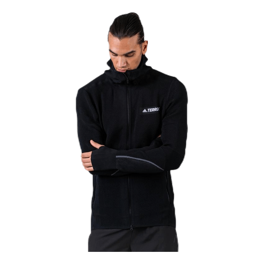 ADIDAS Primeknit Midlayer Jacket Black 5 ADIDAS Primeknit Midlayer Jacket Black - Image 3