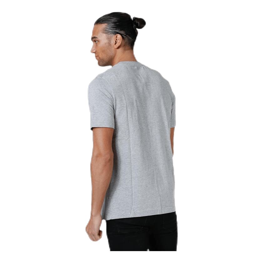 ADIDAS Essentials Linear T-Shirt Medium Grey Heather / Black 6 ADIDAS Essentials Linear T-Shirt Medium Grey Heather / Black - Image 4