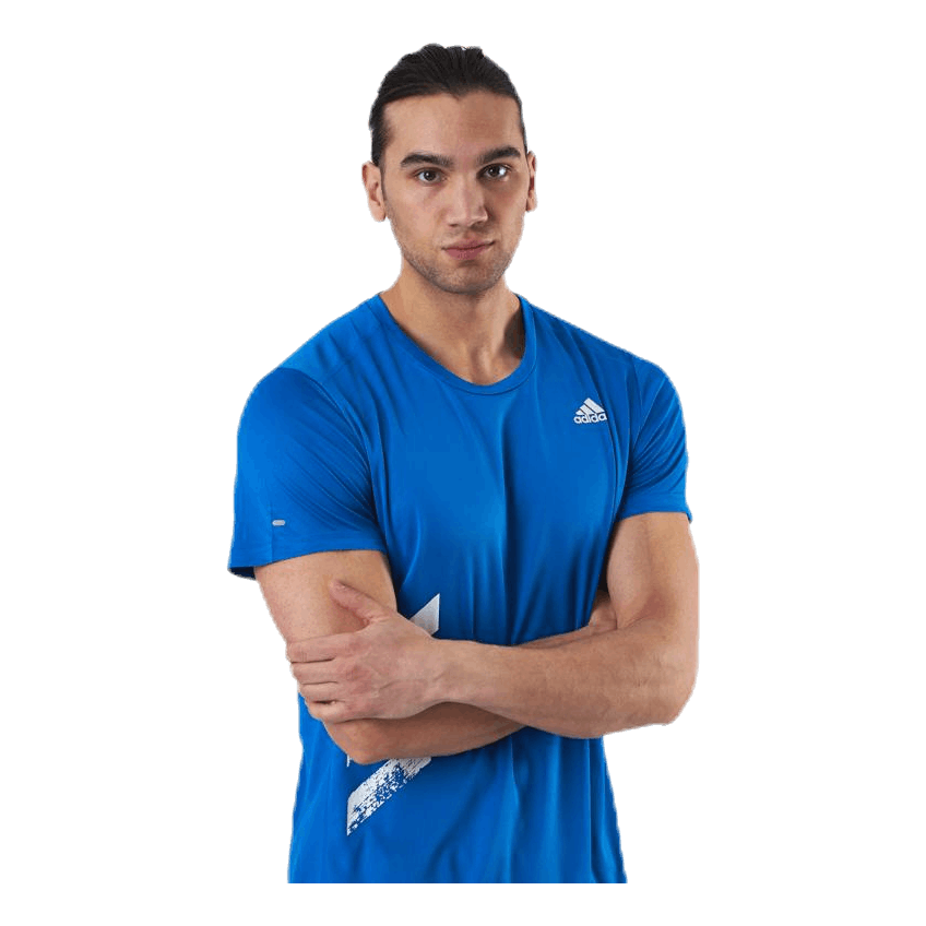 ADIDAS Run It Tee PB Blue 4 ADIDAS Run It Tee PB Blue - Image 2