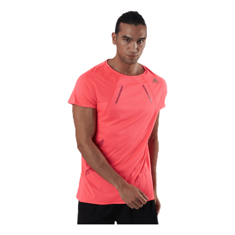 ADIDAS Heat Ready Tee Pink 4 ADIDAS Heat Ready Tee Pink - Image 2