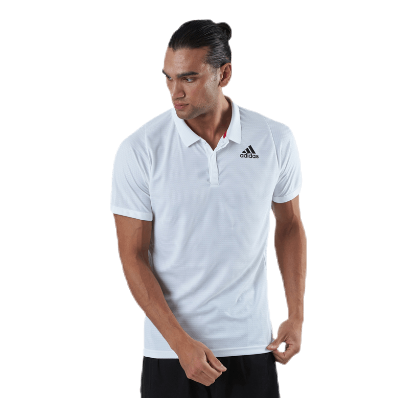 ADIDAS TENNIS Freelift Polo Heat Rdy White 3 ADIDAS TENNIS Freelift Polo Heat Rdy White