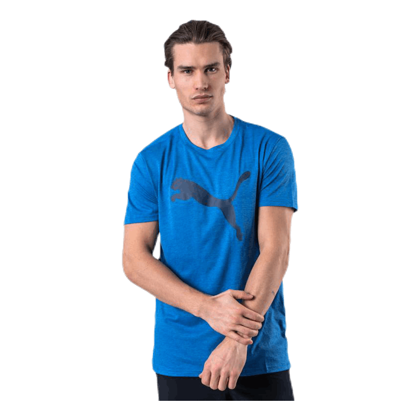 Puma Heather Cat Tee Blue 3 Puma Heather Cat Tee Blue