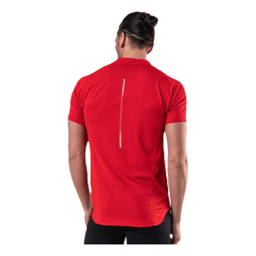 Asics Tennis Polo Shirt Red 5 Asics Tennis Polo Shirt Red - Image 3