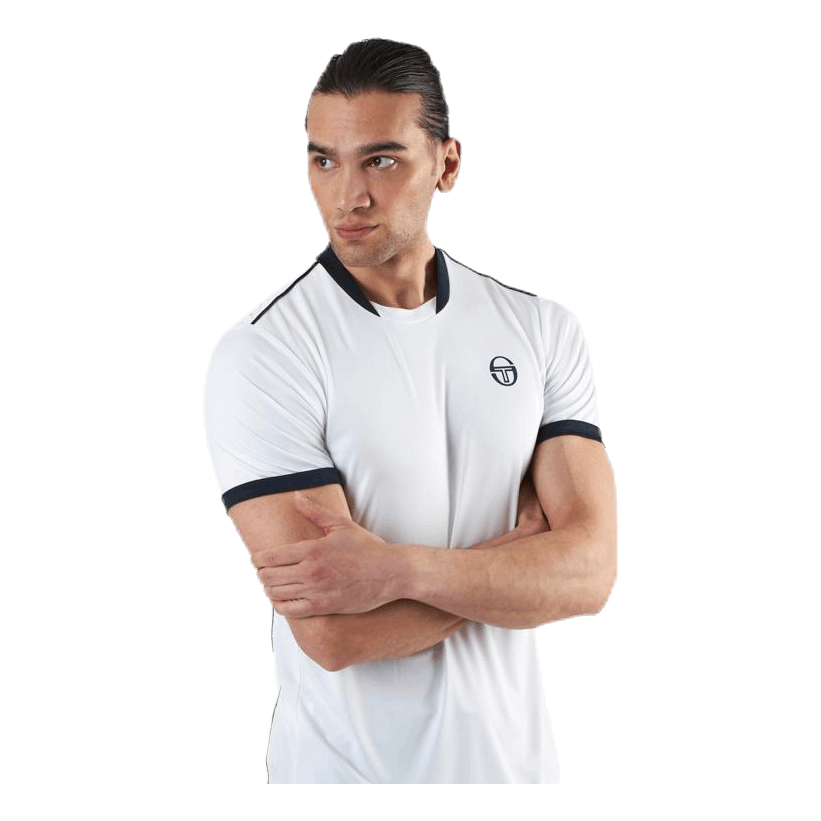 Sergio Tacchini Club Tech T-Shirt Blue/White 4 Sergio Tacchini Club Tech T-Shirt Blue/White - Image 2