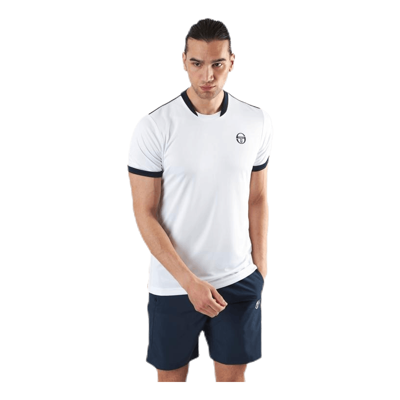 Sergio Tacchini Club Tech T-Shirt Blue/White 5 Sergio Tacchini Club Tech T-Shirt Blue/White - Image 3