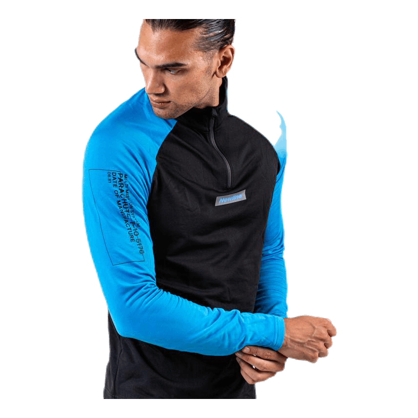 Newline Warm Zip Shirt Blue/Black 4 Newline Warm Zip Shirt Blue/Black - Image 2