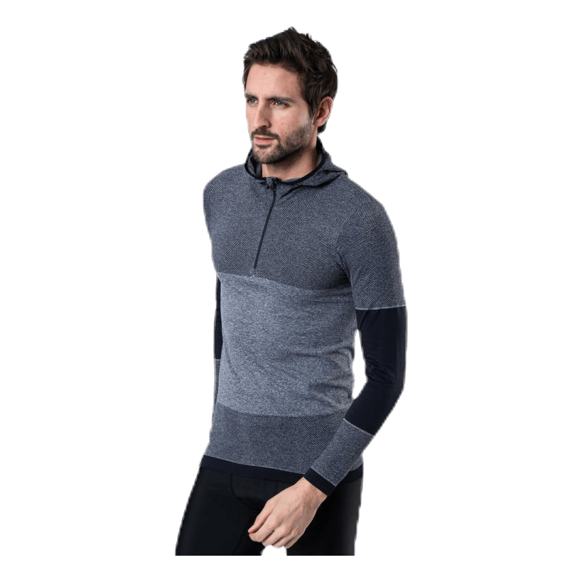 Endurance Kerto Melange Seamless Midlayer W/hood Black 4 Endurance Kerto Melange Seamless Midlayer W/hood Black - Image 2