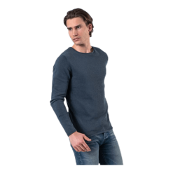 Jack & Jones Linen Knit Crew Neck Blue -Takit Myynti 2023 5714503220753 005 a8da8a9c35ad46a9b31f8cd80797bf21