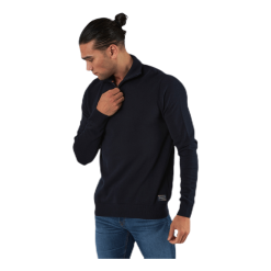 Jack & Jones Eli Knit High Neck Zip White