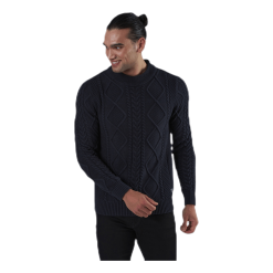 Jack & Jones Julian Knit Cable High Neck Blue