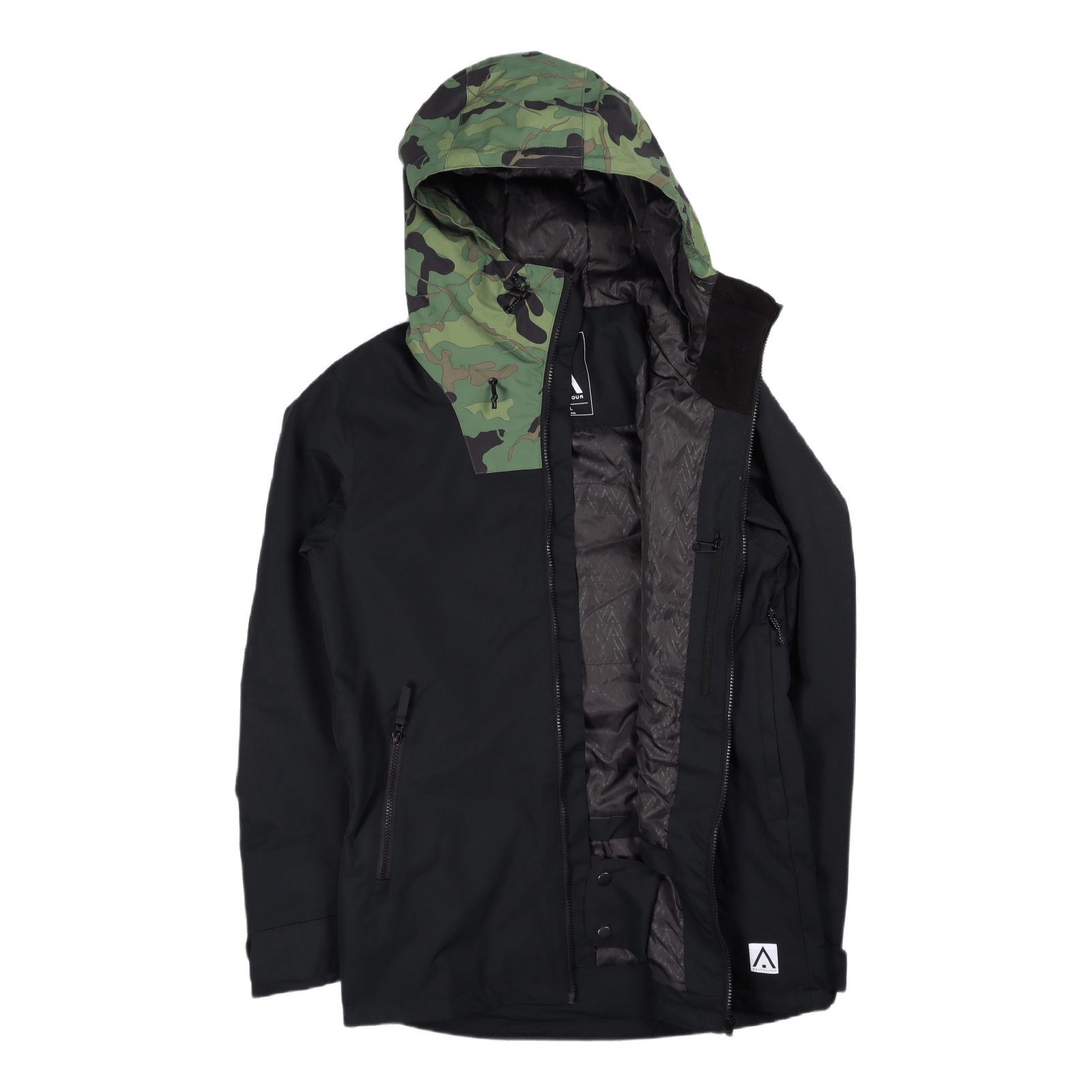 ColourWear Block Jacket Black 5 ColourWear Block Jacket Black - Image 3