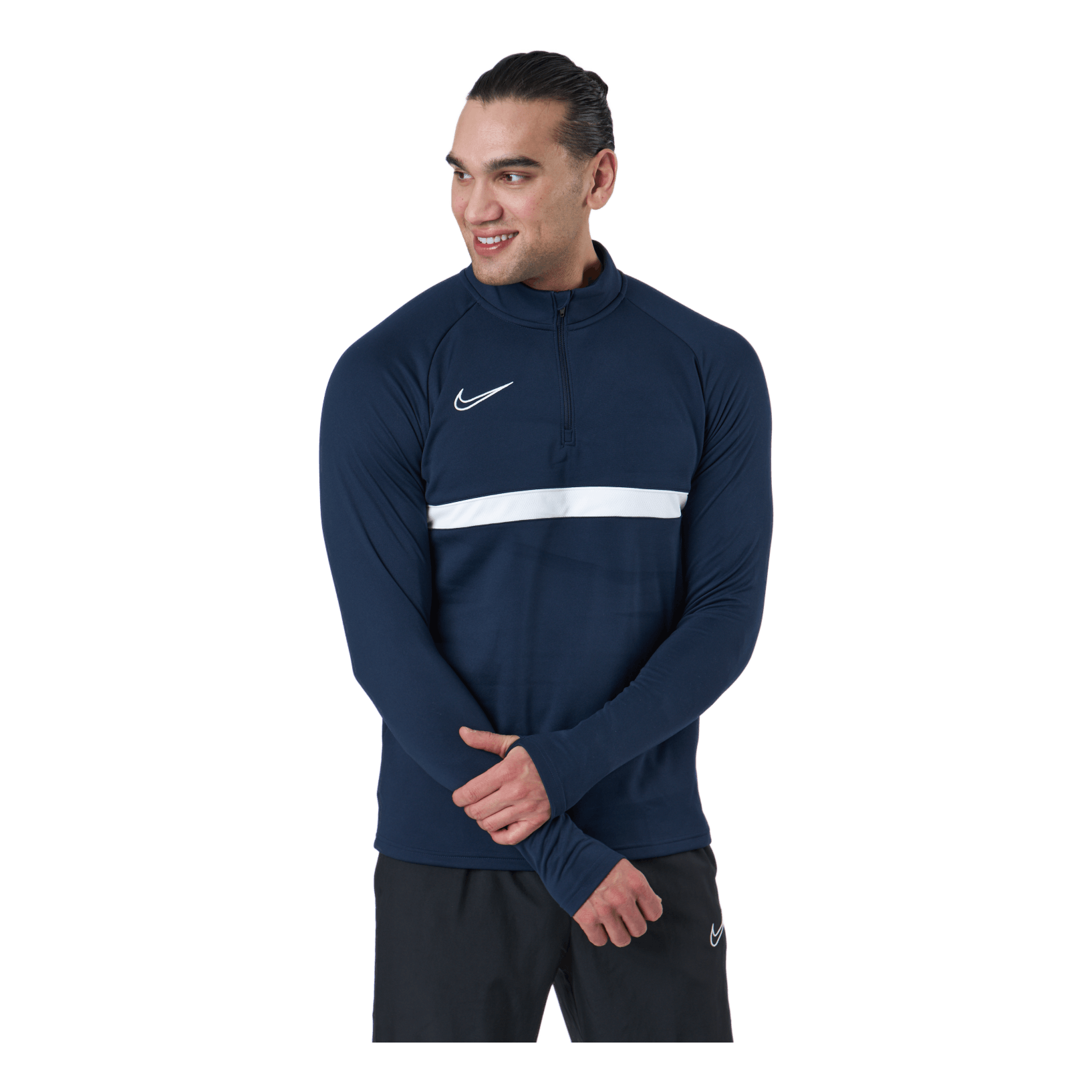 Nike Dri-fit Academy Men Soccer Obsidian/white/white/white 4 Nike Dri-fit Academy Men Soccer Obsidian/white/white/white - Image 2