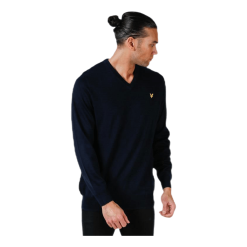 Lyle & Scott V-Neck Pullover Blue -Takit Myynti 2023 60447 43 003