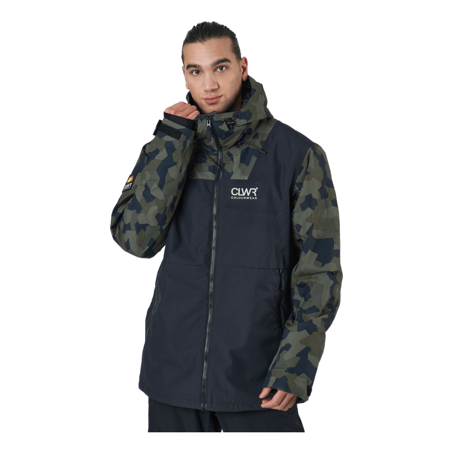 ColourWear Block Jacket M Camo Dark Khaki C79 4 ColourWear Block Jacket M Camo Dark Khaki C79 - Image 2