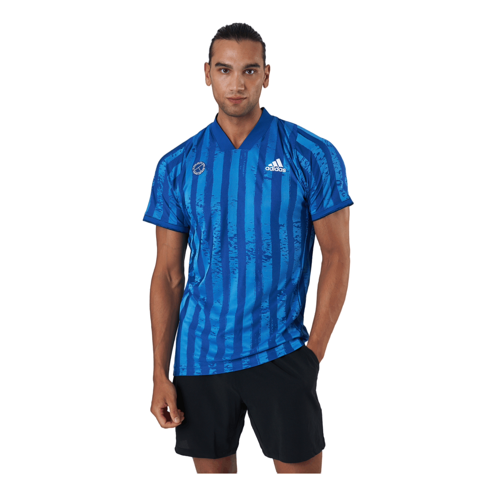 ADIDAS TENNIS Freelift Tee Engineered Aerore 000/blue 3 ADIDAS TENNIS Freelift Tee Engineered Aerore 000/blue