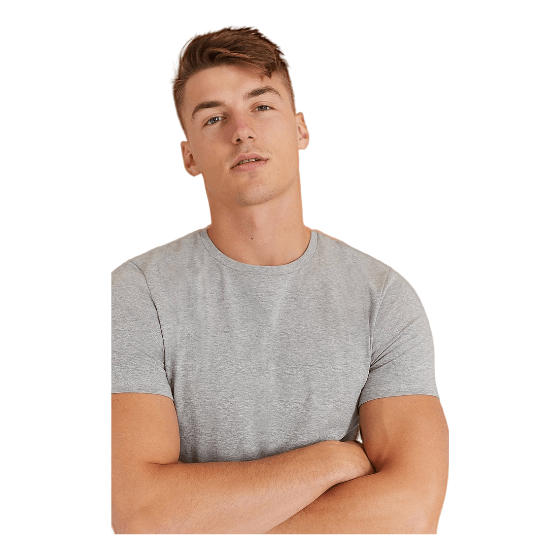 Bread & Boxers Crew-neck 2-pack Grey Mélange 3 Bread & Boxers Crew-neck 2-pack Grey Mélange