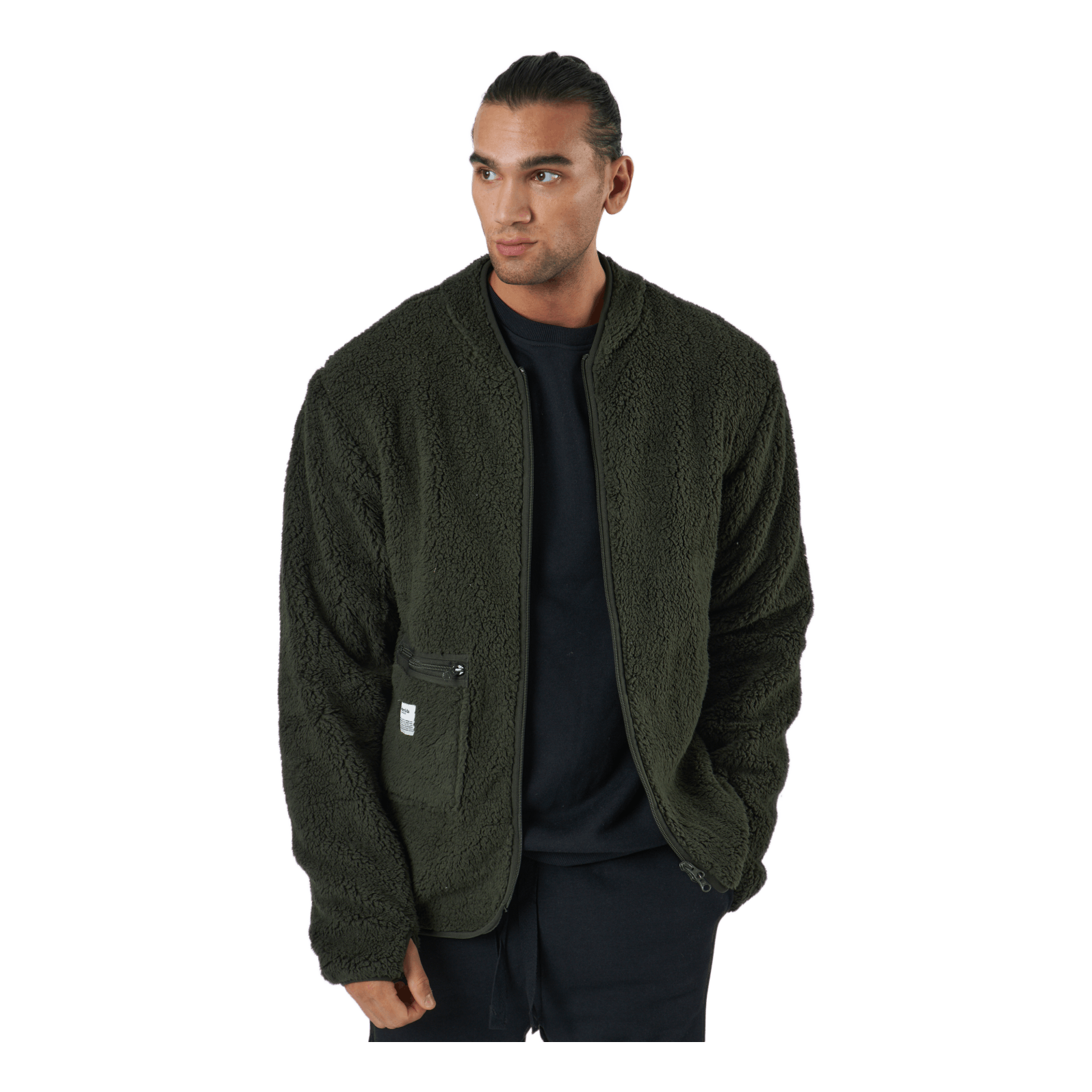 Resteröds Fleece Jacket Army Green 4 Resteröds Fleece Jacket Army Green - Image 2