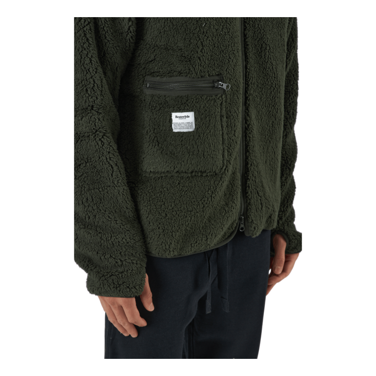 Resteröds Fleece Jacket Army Green 6 Resteröds Fleece Jacket Army Green - Image 4