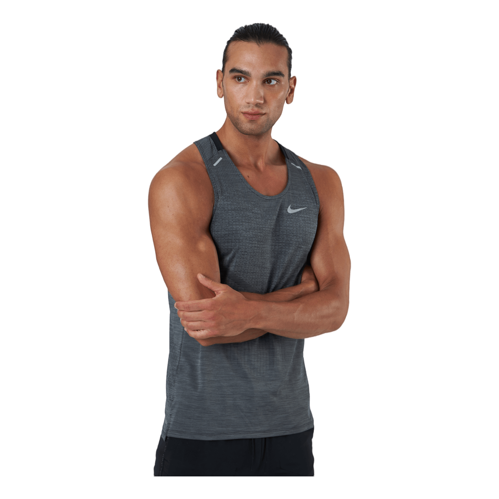 Nike Dri-fit Adv Techknit Ultra Men Black/iron Grey/reflective Sil 4 Nike Dri-fit Adv Techknit Ultra Men Black/iron Grey/reflective Sil - Image 2