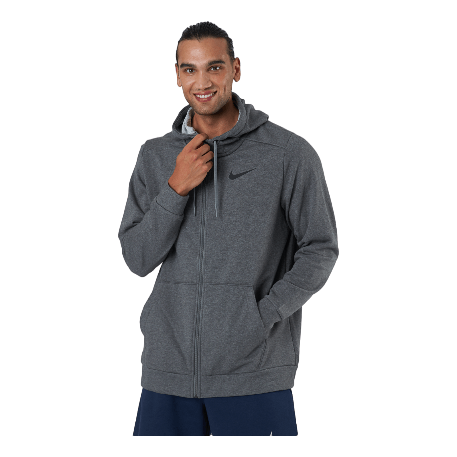 Nike Dri-FIT Men's Full-Zip Training Hoodie CHARCOAL HEATHR/BLACK 3 Nike Dri-FIT Men's Full-Zip Training Hoodie CHARCOAL HEATHR/BLACK