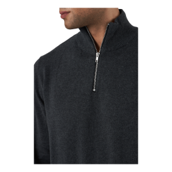 Jack & Jones Jjebasic Knit Half Zip Dark Grey Melange -Takit Myynti 2023 60520 02 004