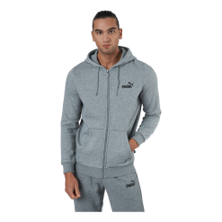 Puma Ess Small Logo Fz Hoodie Fl Medium Gray Heather