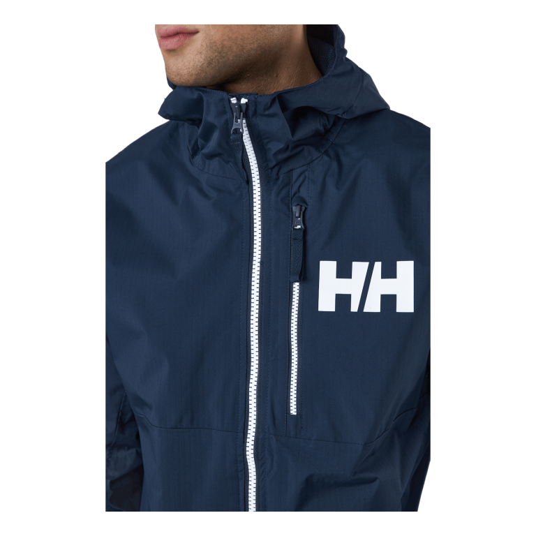 Helly Hansen Belfast 2 Packable Jacket 597 Navy 6 Helly Hansen Belfast 2 Packable Jacket 597 Navy - Image 4