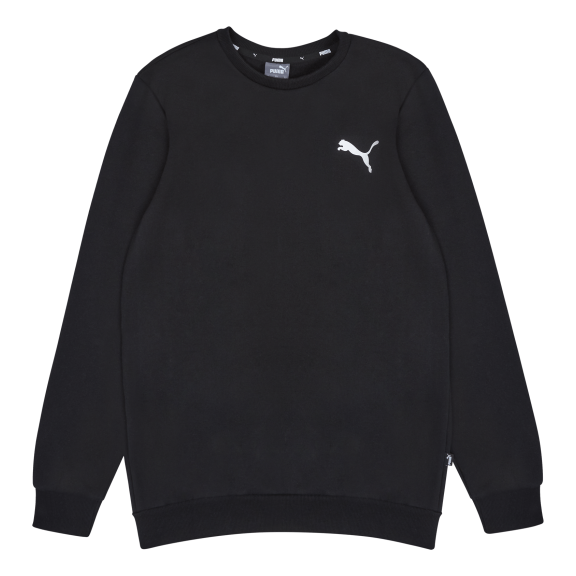 Ess Small Logo Crew Fl Puma Black-cat 3 Ess Small Logo Crew Fl Puma Black-cat