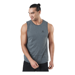 Salomon Cross Run Graphic Tank M Black/heather