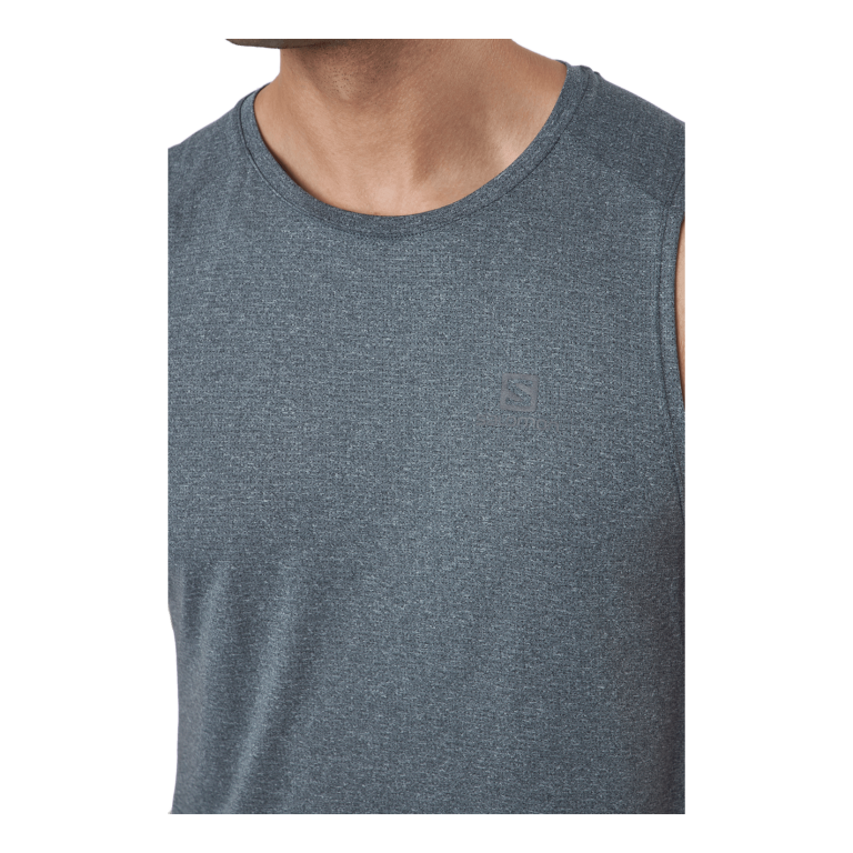 Salomon Cross Run Graphic Tank M Black/heather 6 Salomon Cross Run Graphic Tank M Black/heather - Image 4